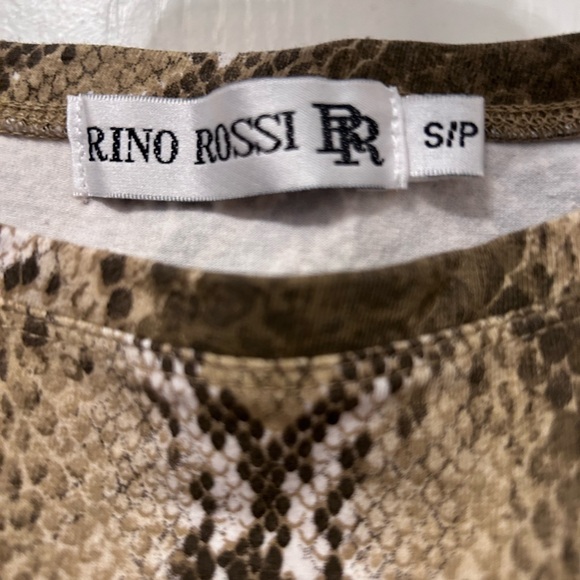 Rino Rossi snake skin pattern tank top size S - Picture 2 of 4